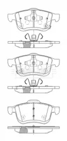 BORG & BECK bbp2529 -  Комплект тормозных колодок, дисковый тормоз